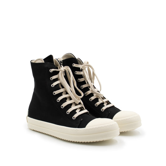 DRKSHDW Twill Hi Sneaker in Black