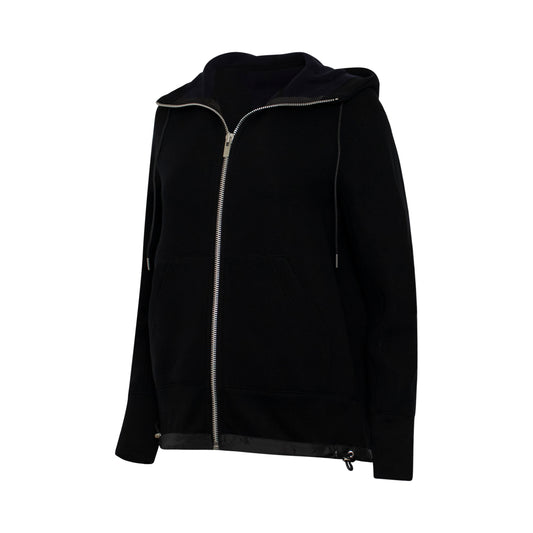 Classic Sponge Zip Hoodie in Black