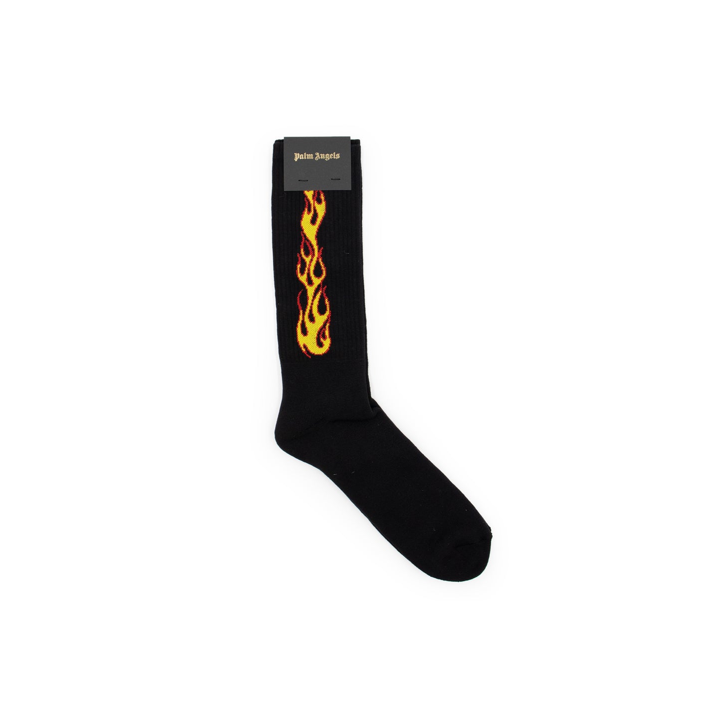 Classic Flames Socks in Black/Orange
