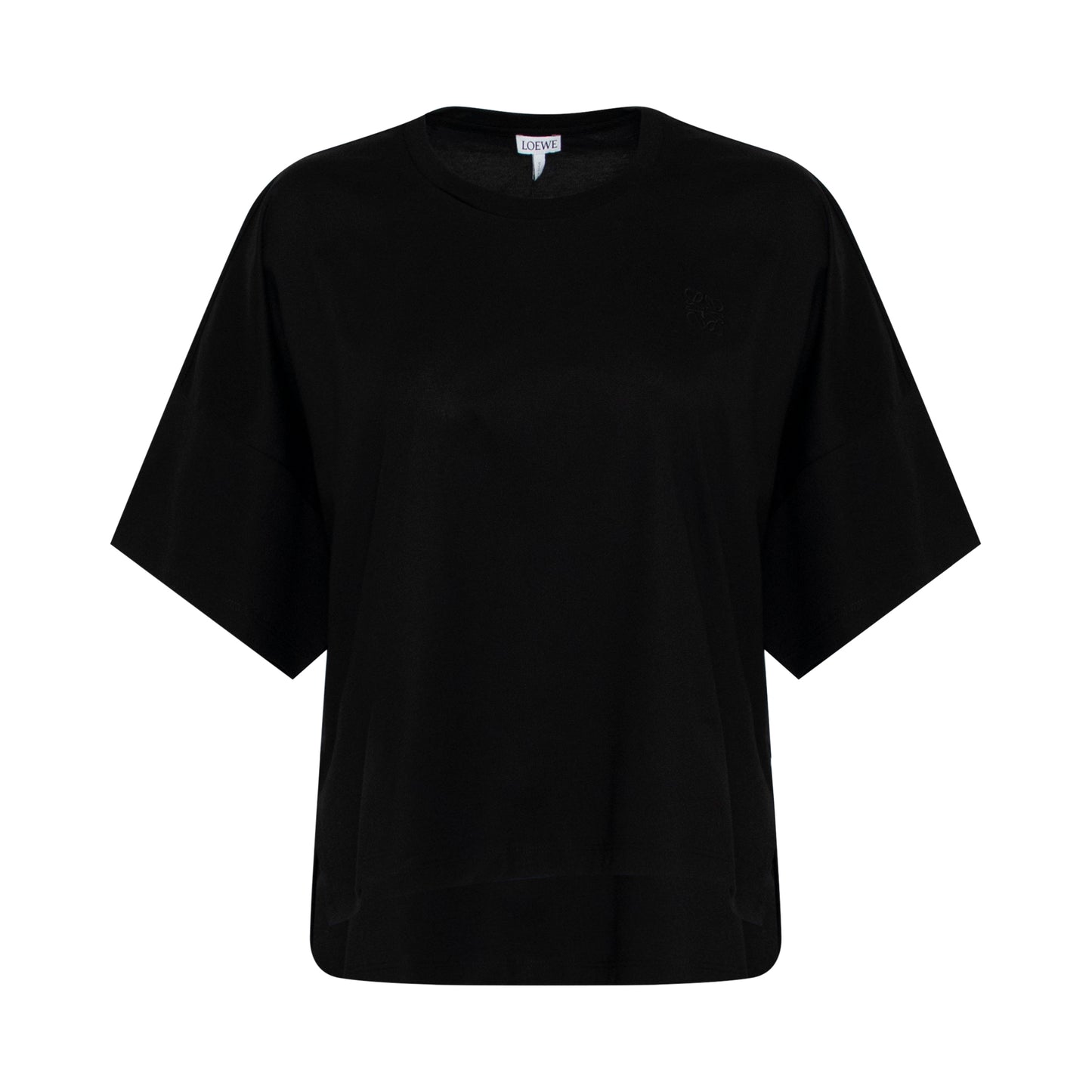 Short Oversize Anagram T-Shirt in Black
