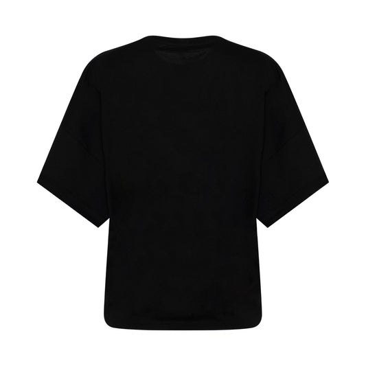 Short Oversize Anagram T-Shirt in Black