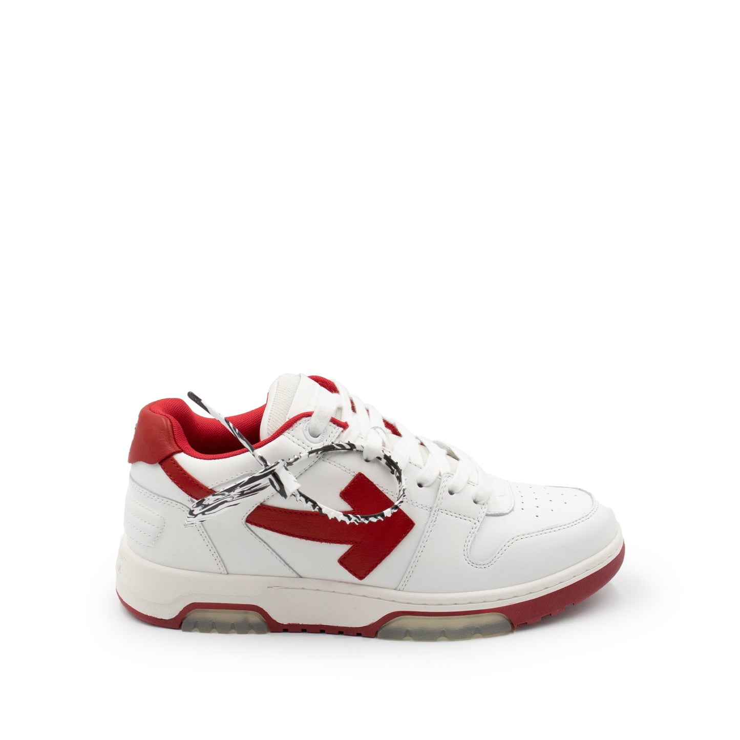 Out Of Office Low Sneaker in White/Red