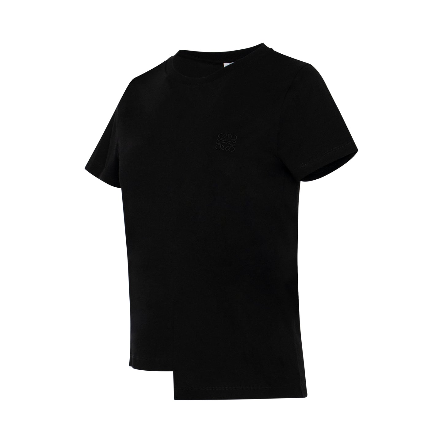 Asymetric Anagram T-Shirt in Black