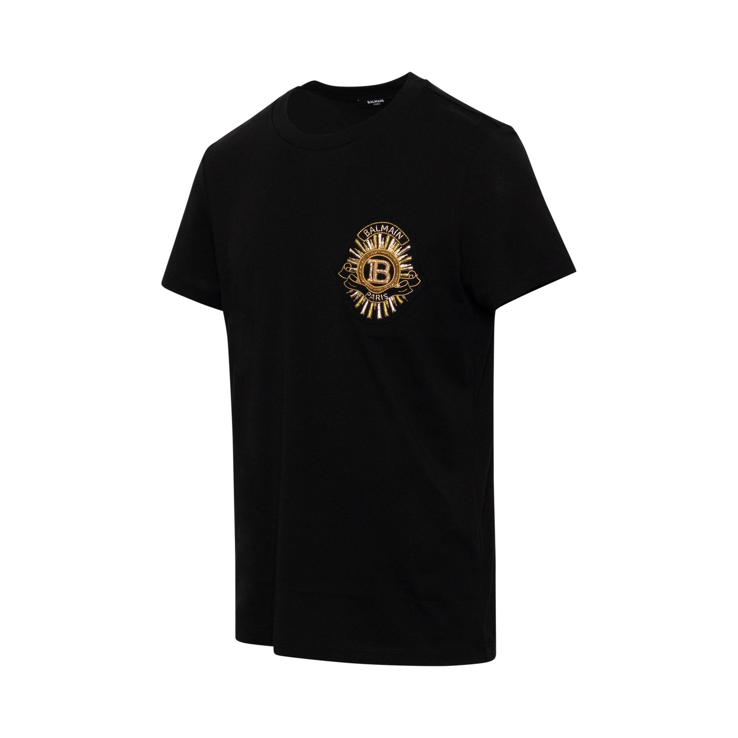 Embroidered Badge Logo T-Shirt in Black