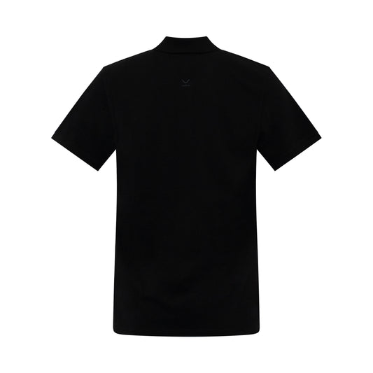 Tiger Crest Polo in Black