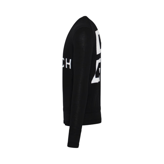 4G  Logo Sweater in Black