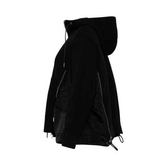 Classic MA-1 Zip Hoodie Black