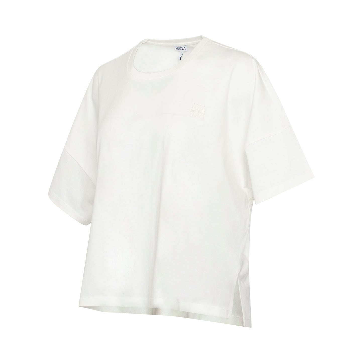 Short Oversize Anagram T-Shirt in White