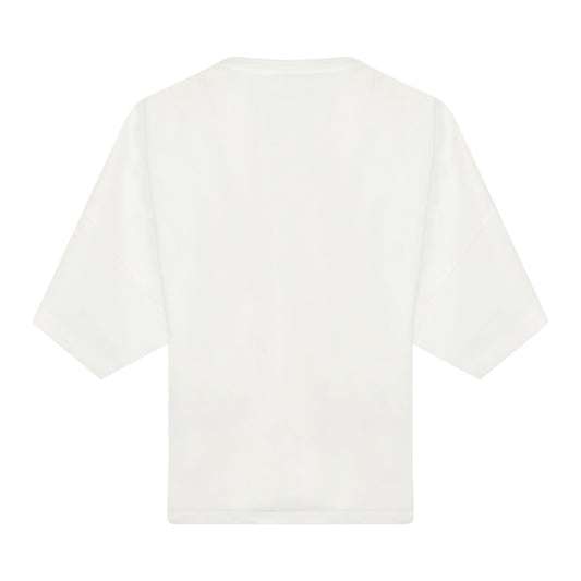 Short Oversize Anagram T-Shirt in White