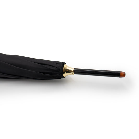 Gold Skull Umbrella in Black