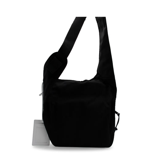 Crossbody Messenger Bag in Black