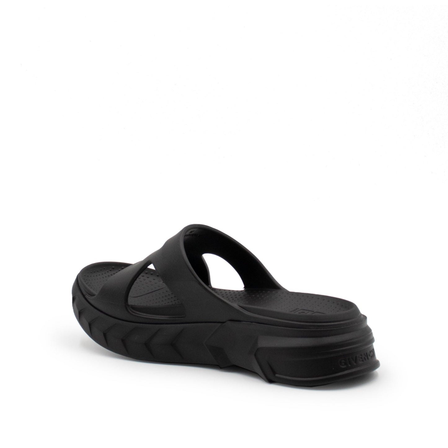Marshmallow Slider Sandals in Black
