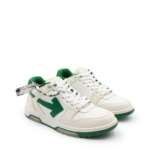 Out Of Office Low Sneaker in White/Green