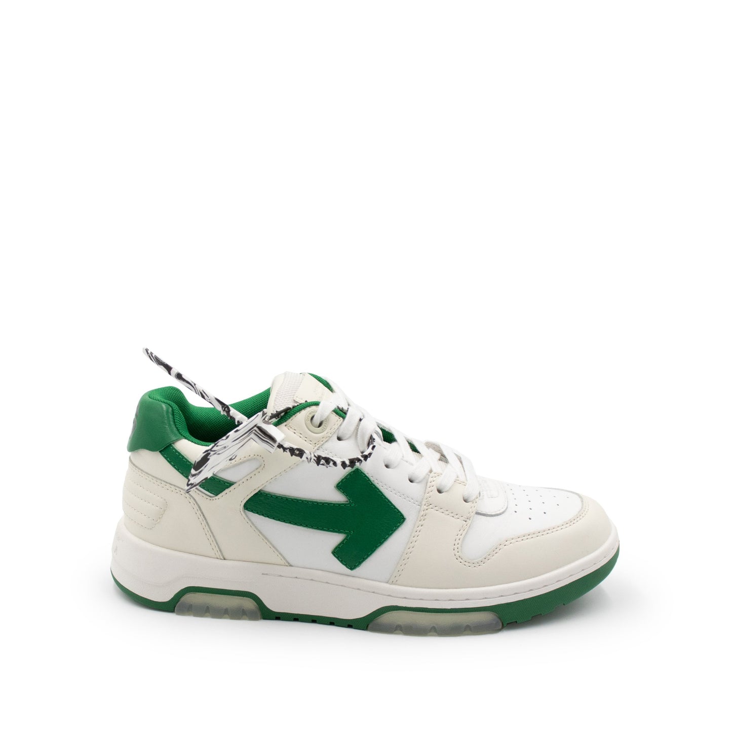 Out Of Office Low Sneaker in White/Green