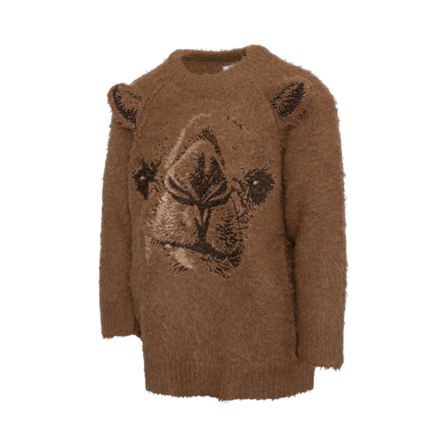 Camel Embroidery Knit Sweater in Camel