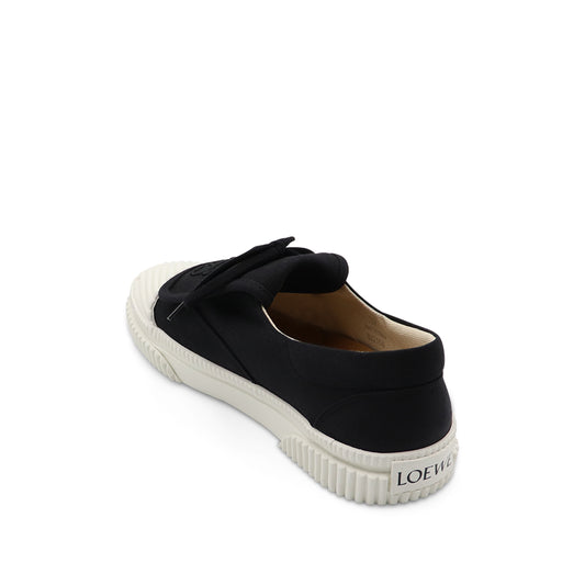 Anagram Flap Sneaker in Black