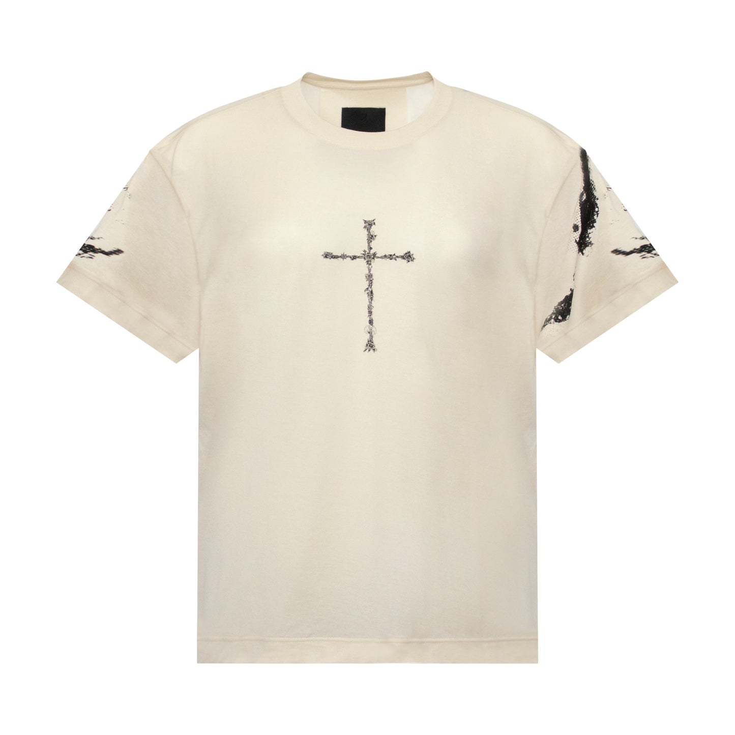 Cross Frame Print T-Shirt in Clay