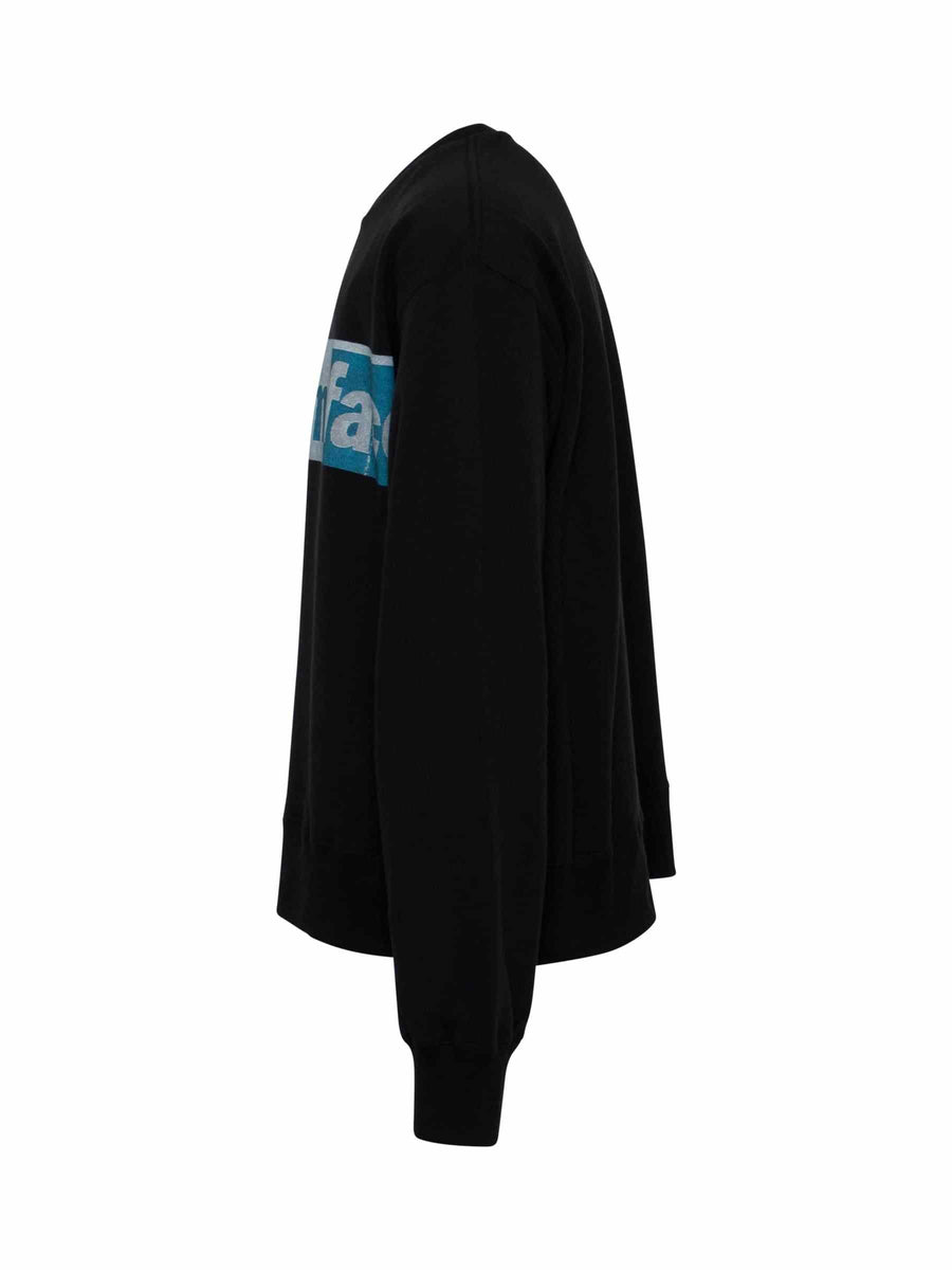 Logo Print Xxl Sweat in Black