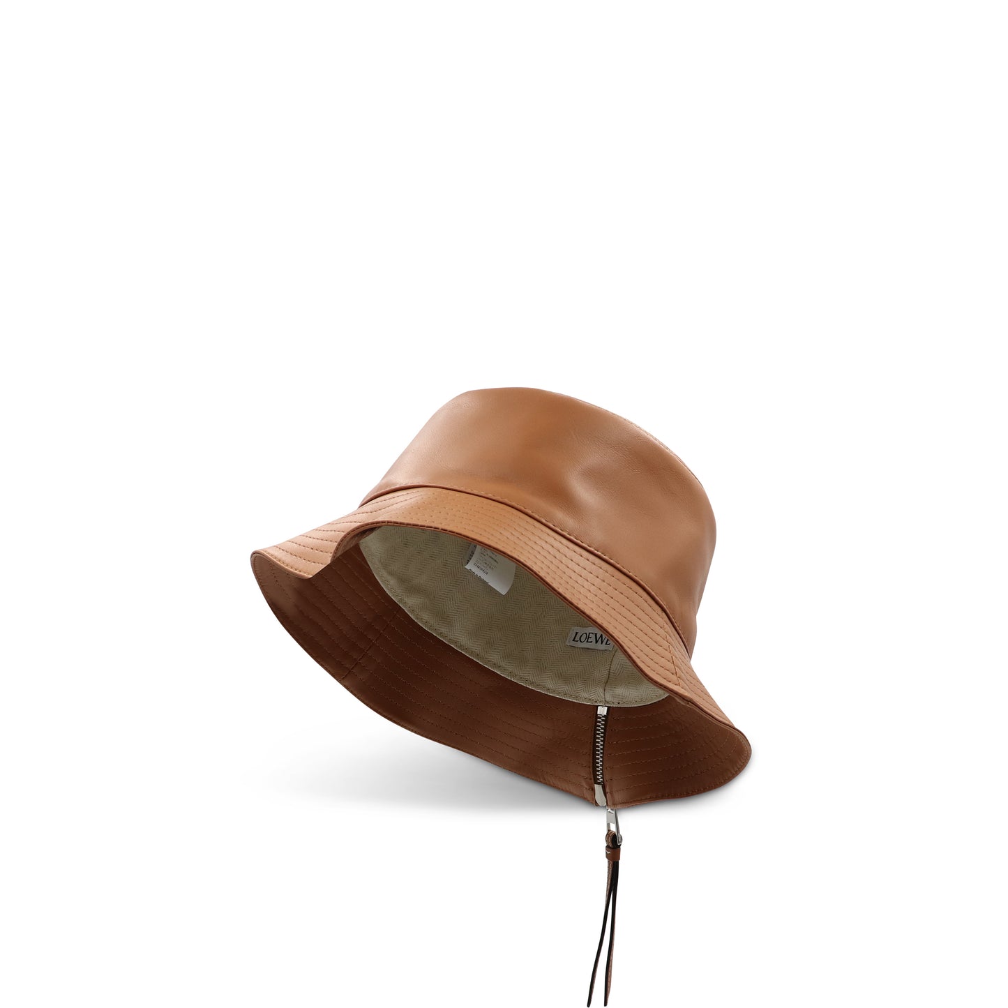 Fisherman Hat in Nappa Calfskin in Tan