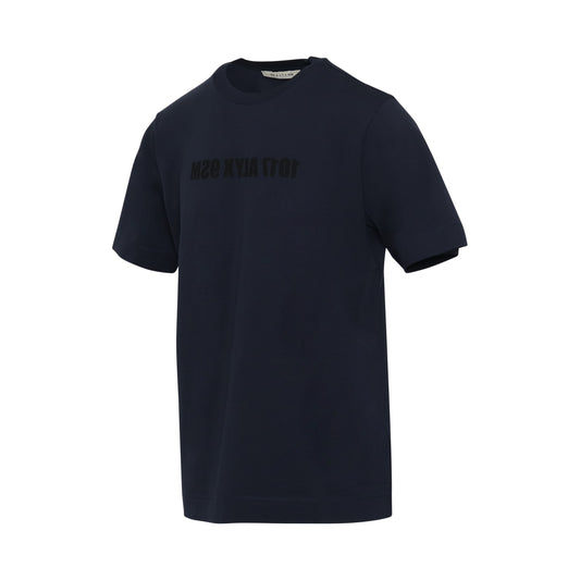 Mirrored Logo T-Shirt in Navy