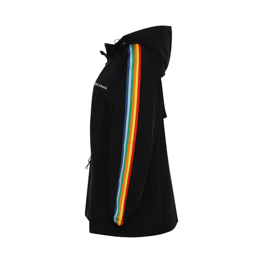 Rainbow Track Windbreaker in Black