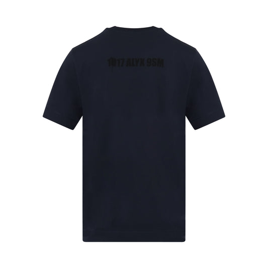 Mirrored Logo T-Shirt in Navy