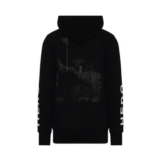 Infared Logo Hoodie in Black