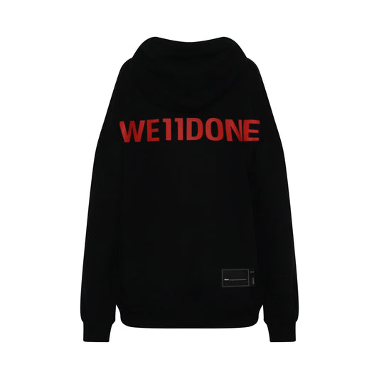 We11done Back Logo Hoodie in Black