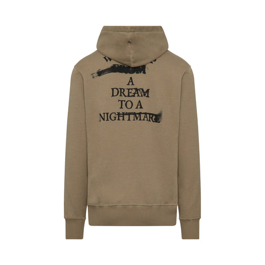 Nightmare Logo Hoodie in Tan