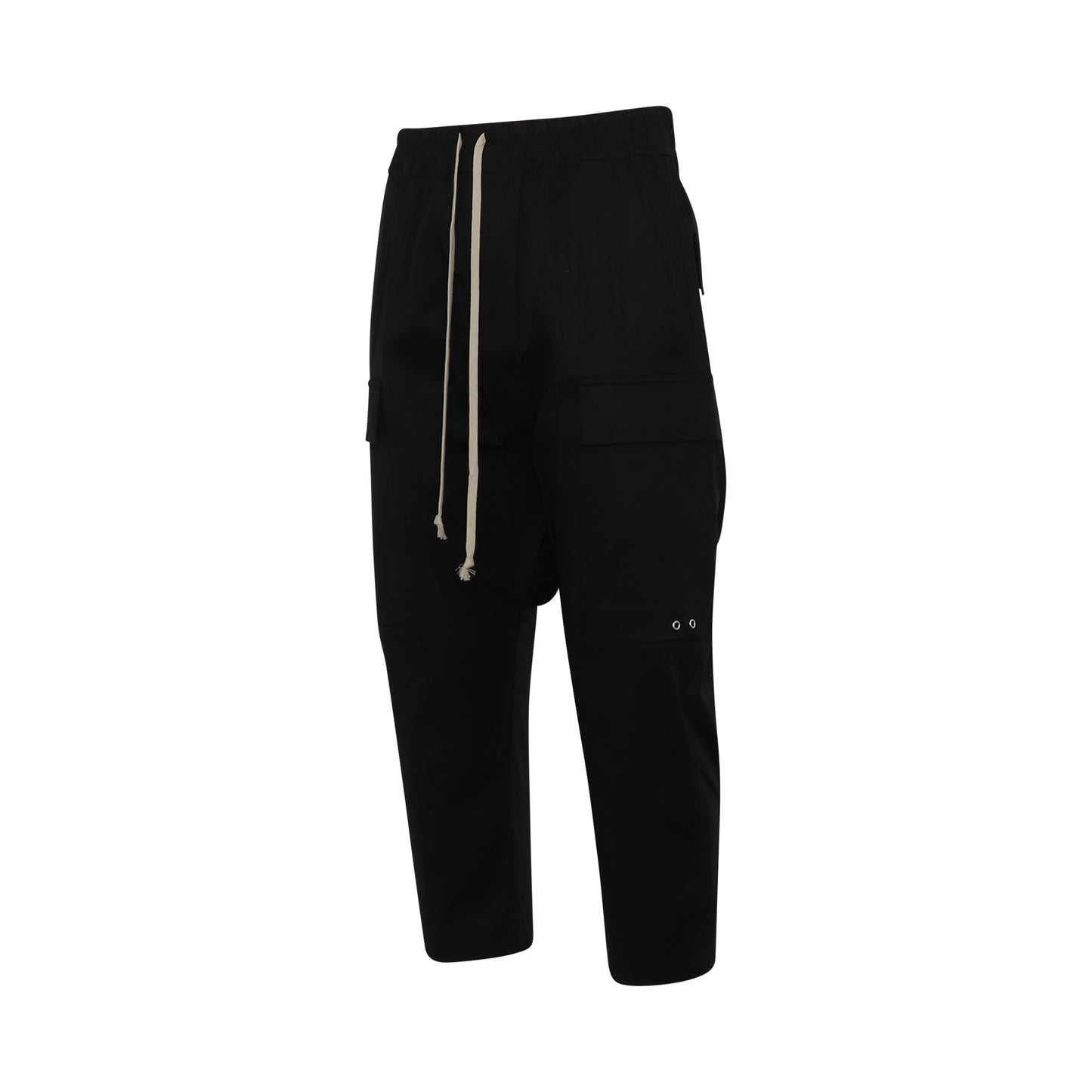 Classic Cargo Cropped Pants in Black