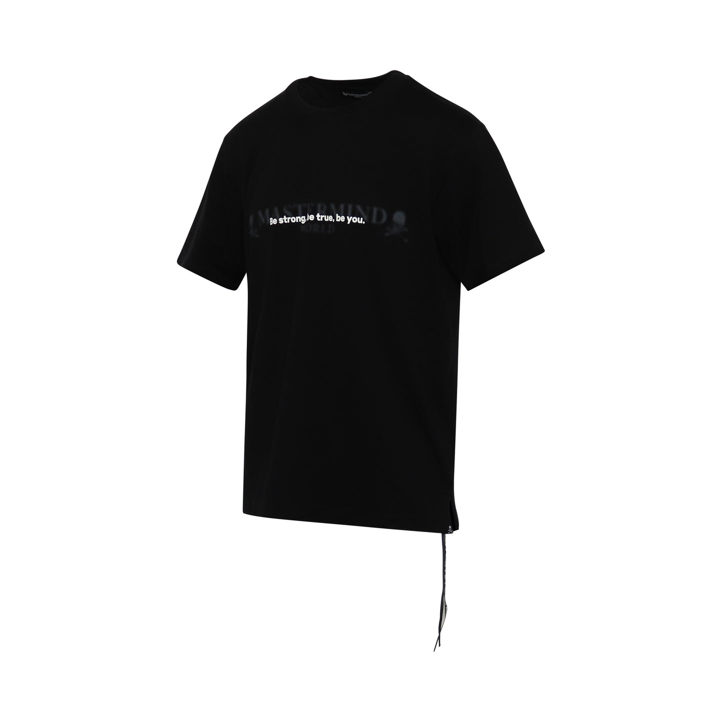 Be Strong Blur Logo T-Shirt in Black