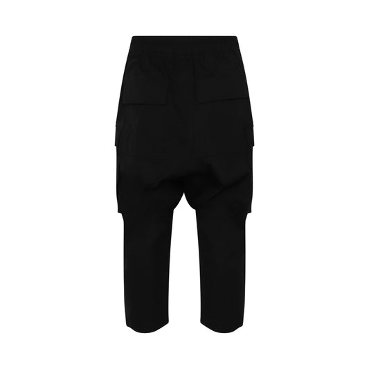 Classic Cargo Cropped Pants in Black