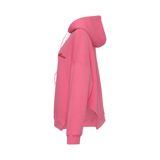 Cutout Logo Hoodie in Pink