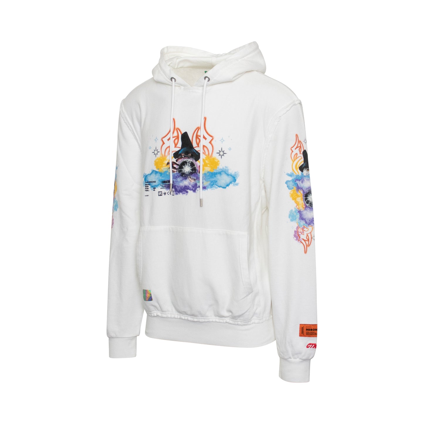 Tribal Wizard Hoodie in White