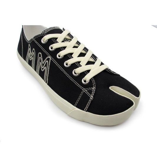 Tabi Embroidered Logo Sneaker in Black