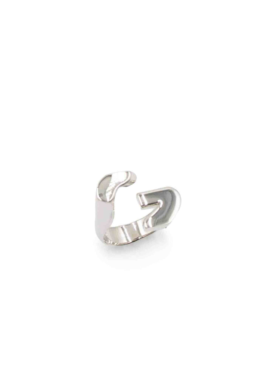 G Chain Silver Open Ring in Silver