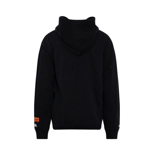 Sticker Label Hoodie in Black