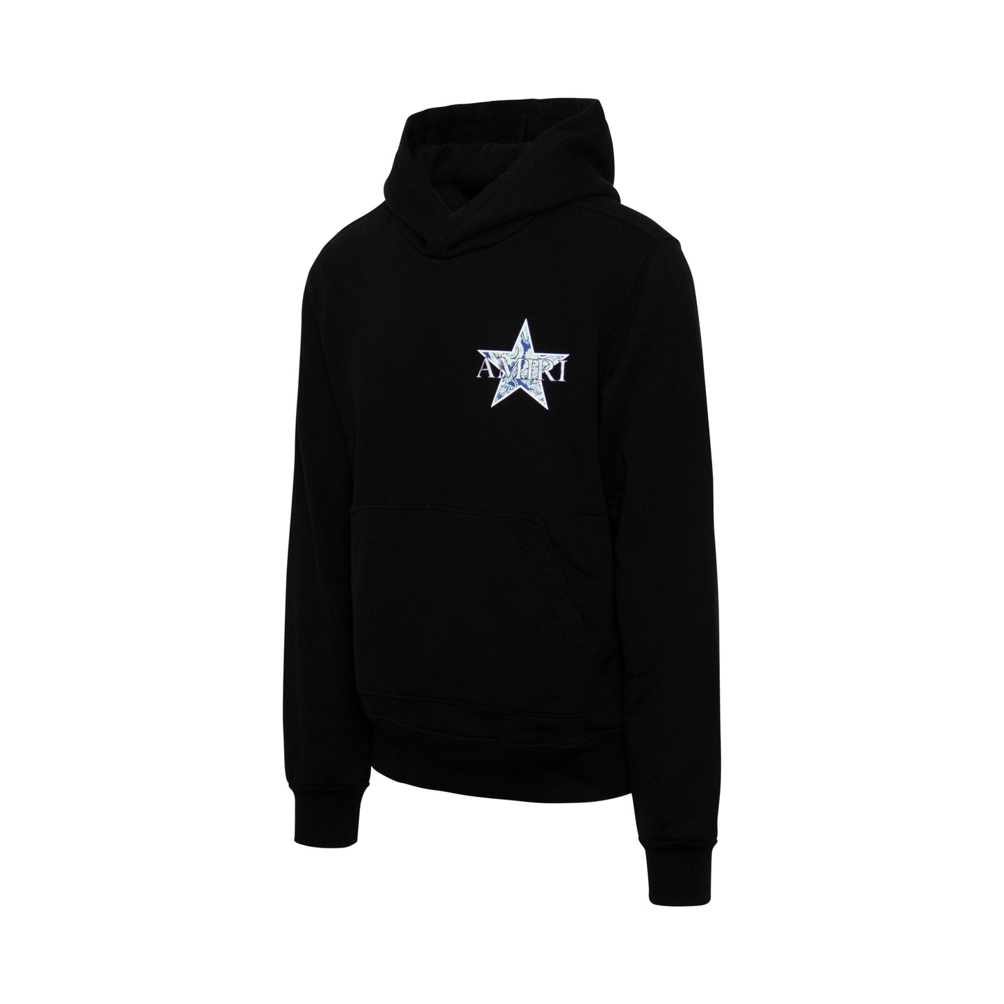 Paisley Star Hoodie in Black