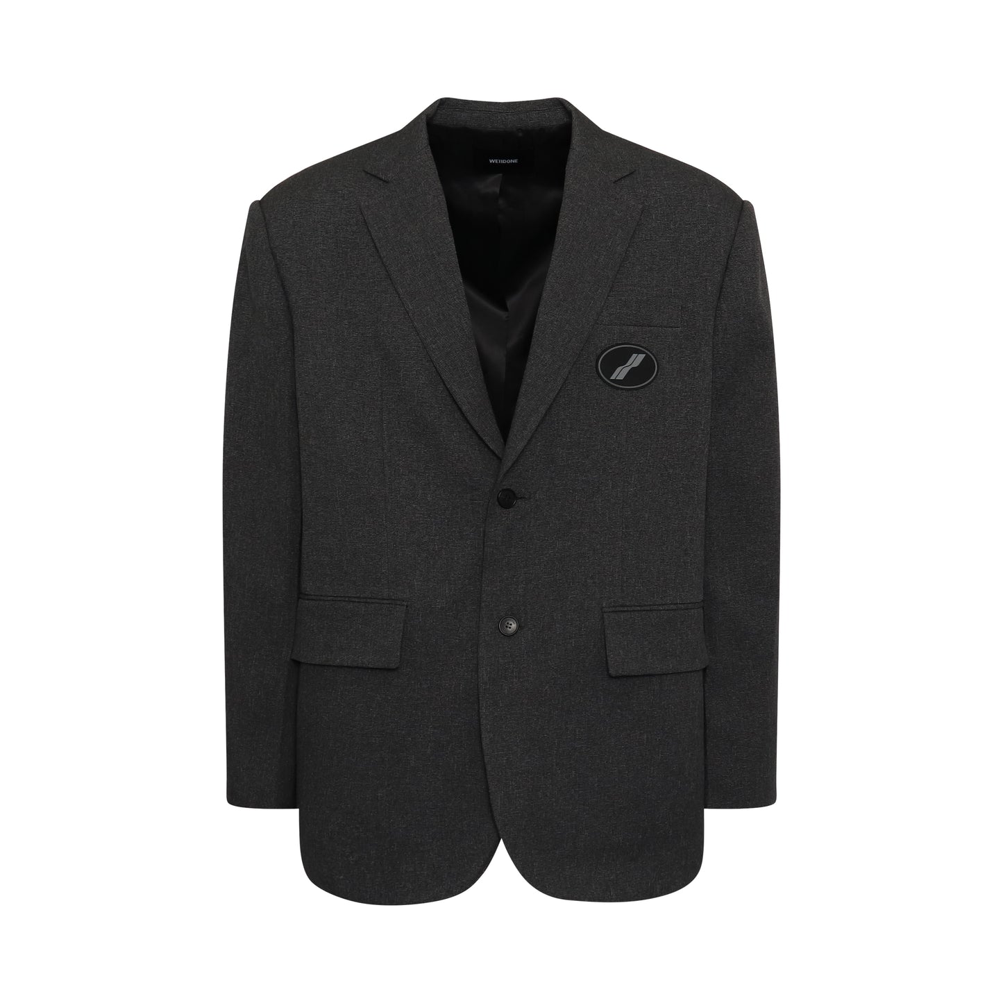 Oversized Suit Logo Blazer in Charcoal