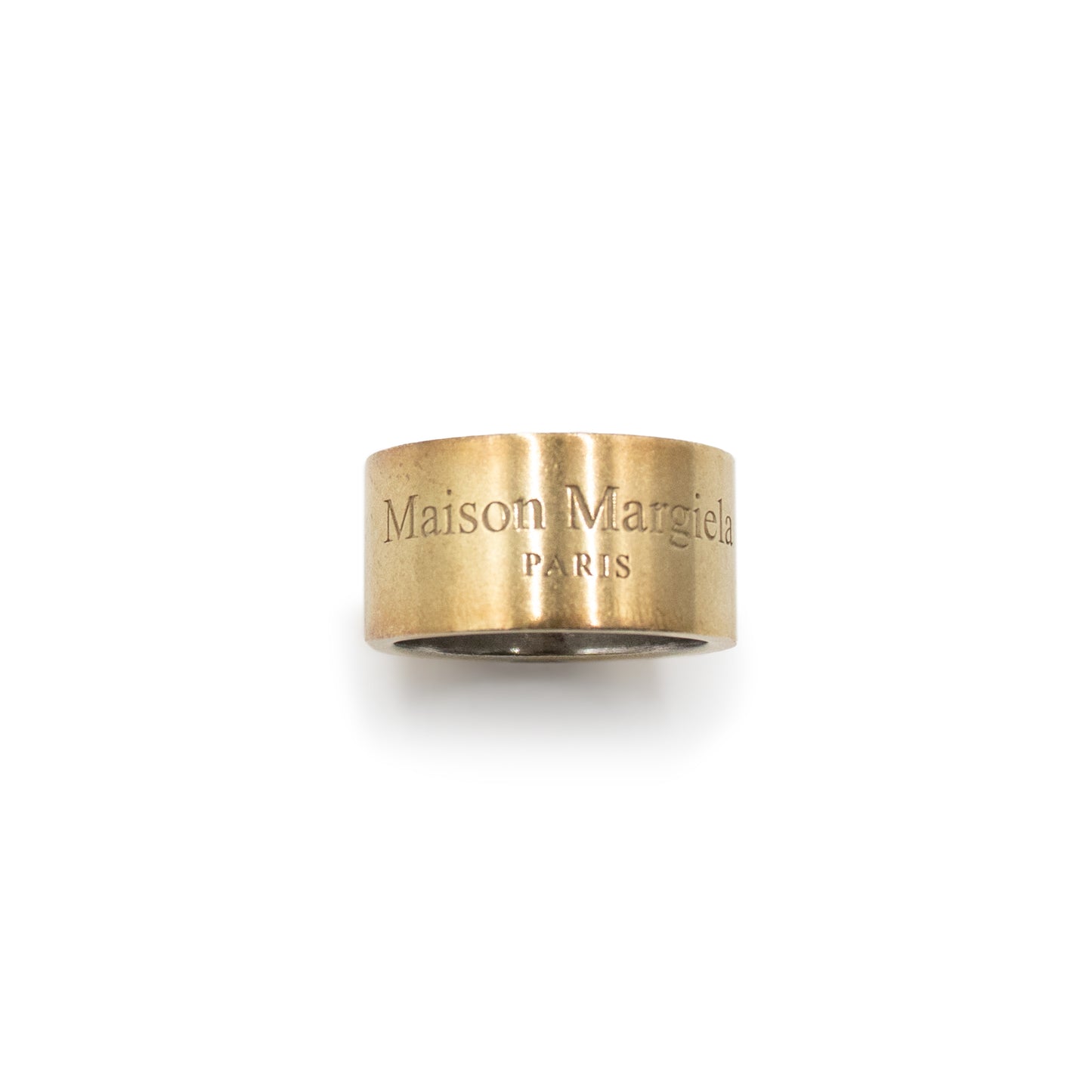 Logo Engraved Band Ring in Silver/Gold