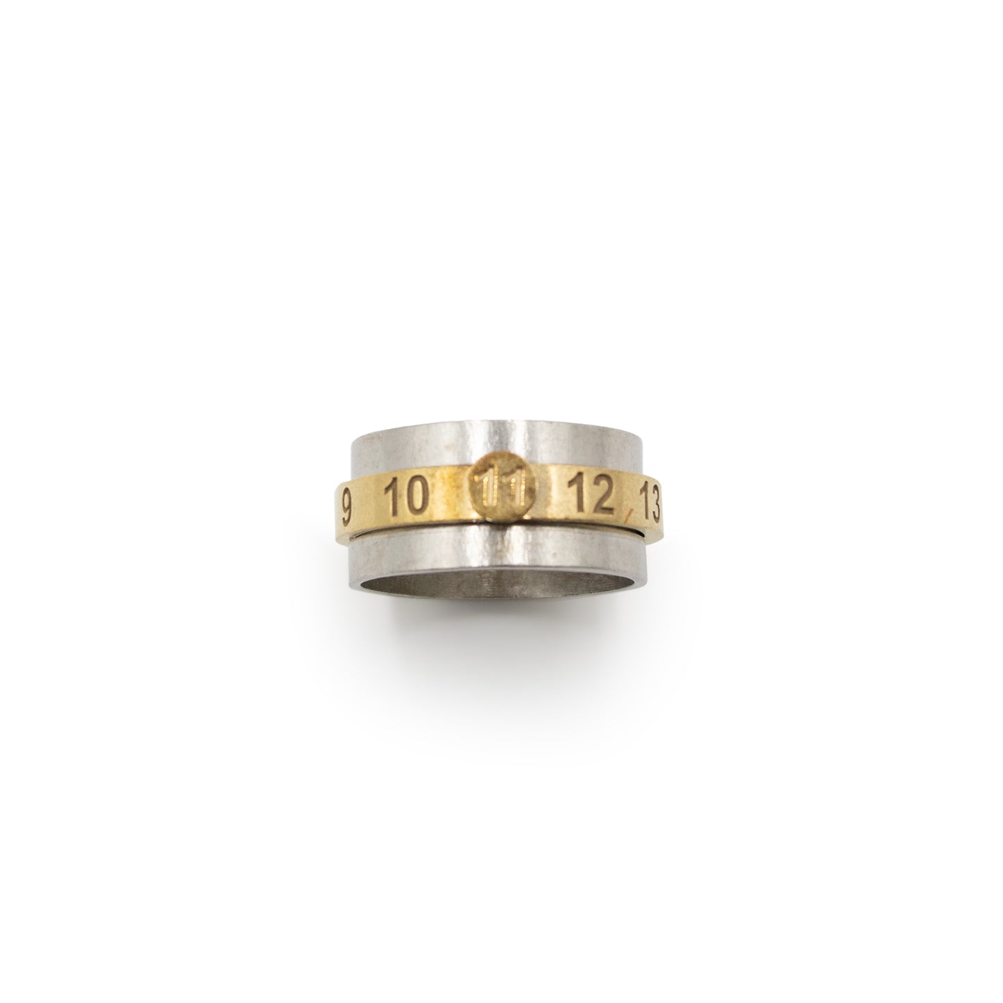 Number Engraved Ring in Silver/Gold