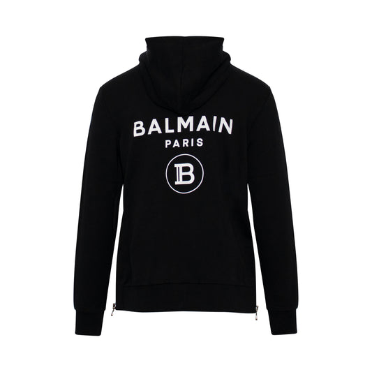 Classic Logo Zip Hoodie in Black