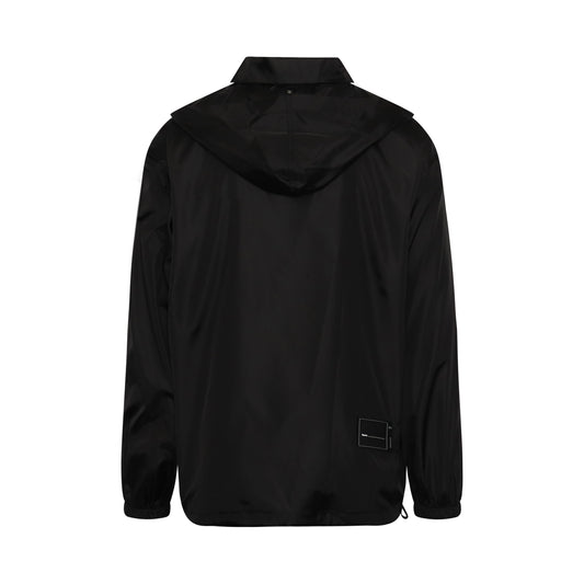 Logo Windbreaker Jacket in Black