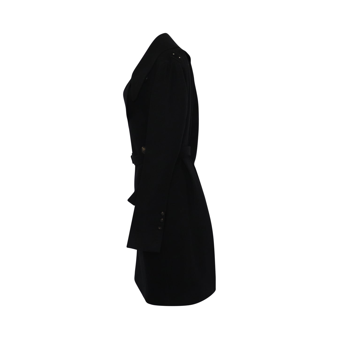 Performa Padded Trench Coat in Black