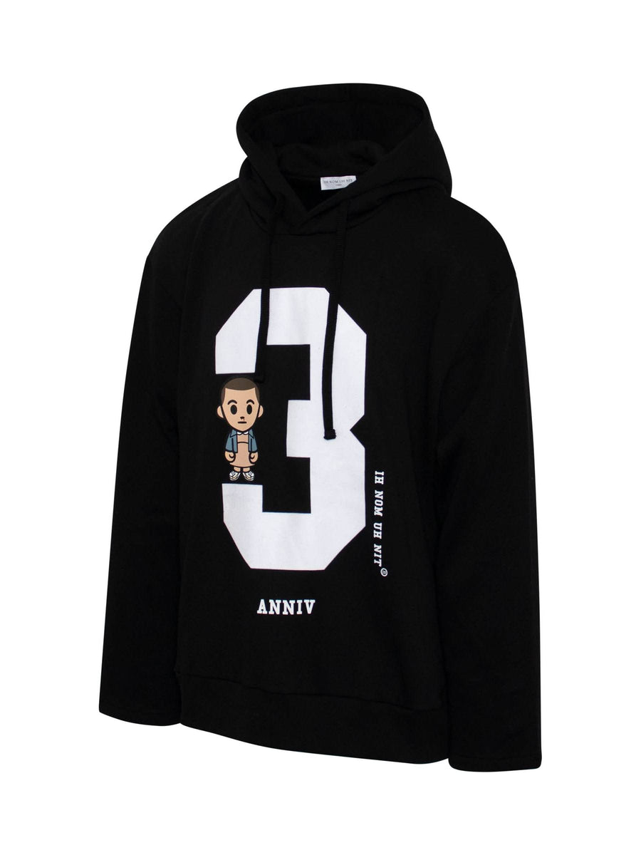 3 Eleven Hoodie in Black