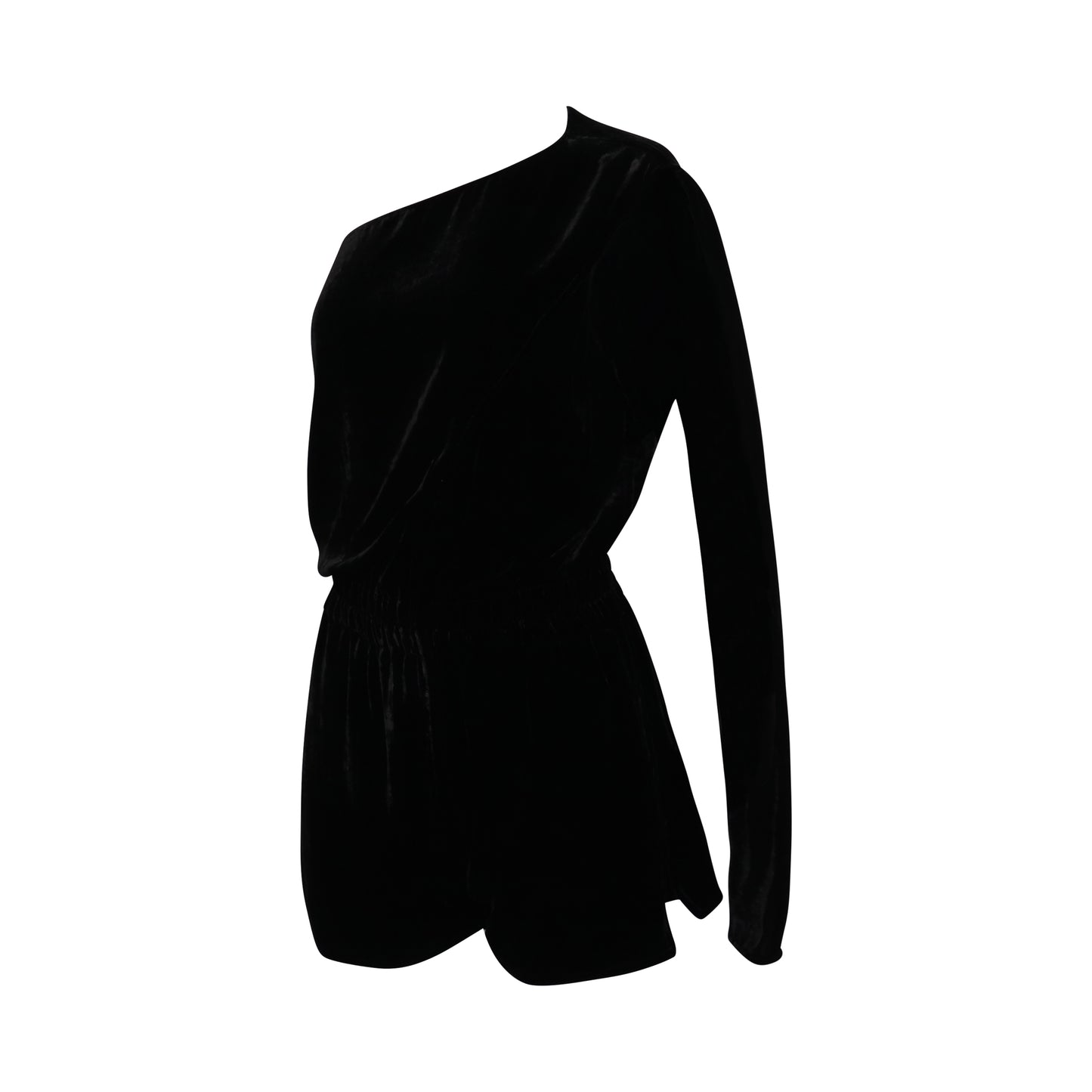 Cropped Flightsuit in Black