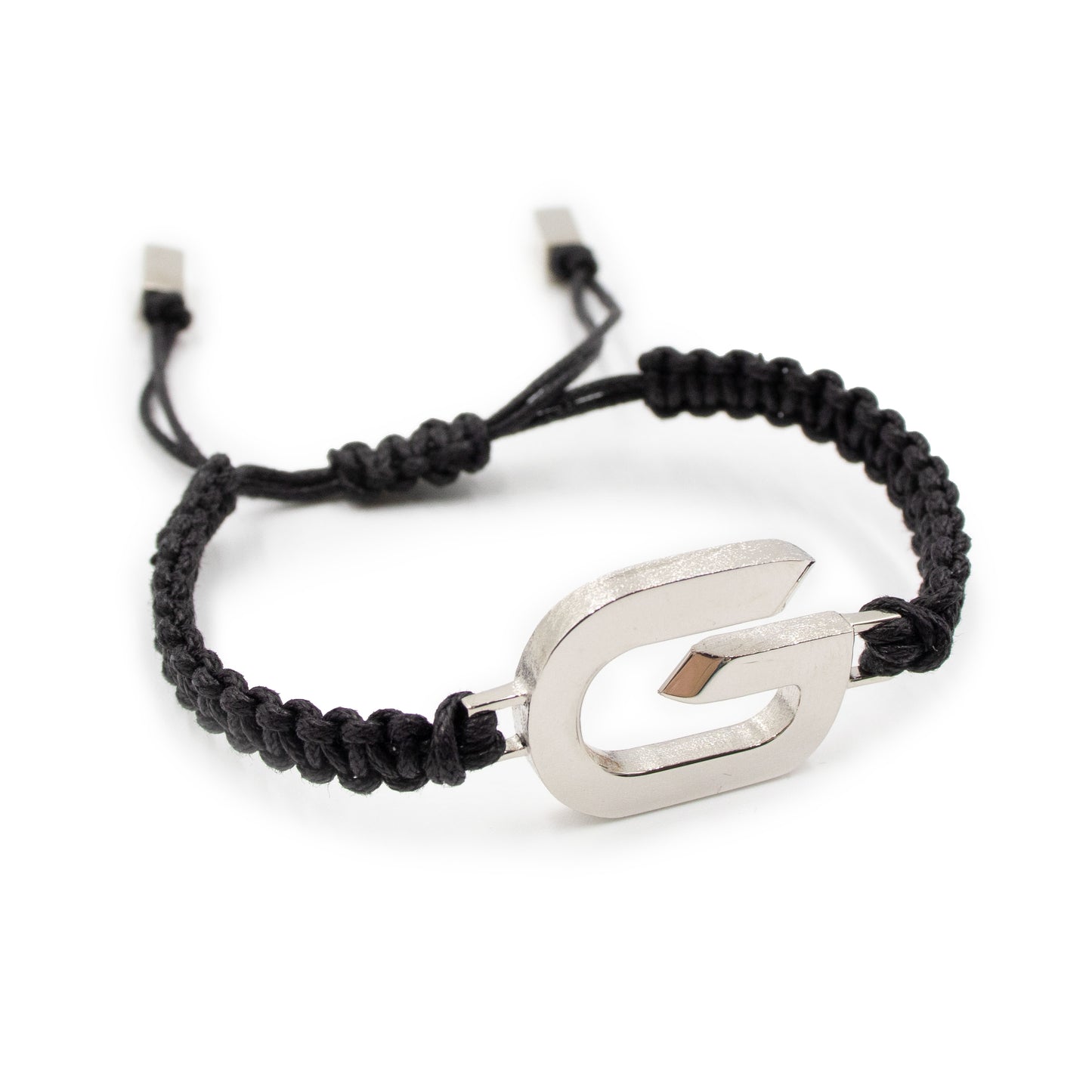 G Link Cord Bracelet in Silver
