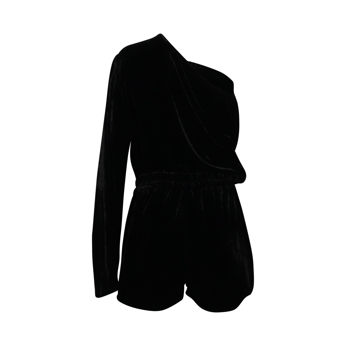 Cropped Flightsuit in Black