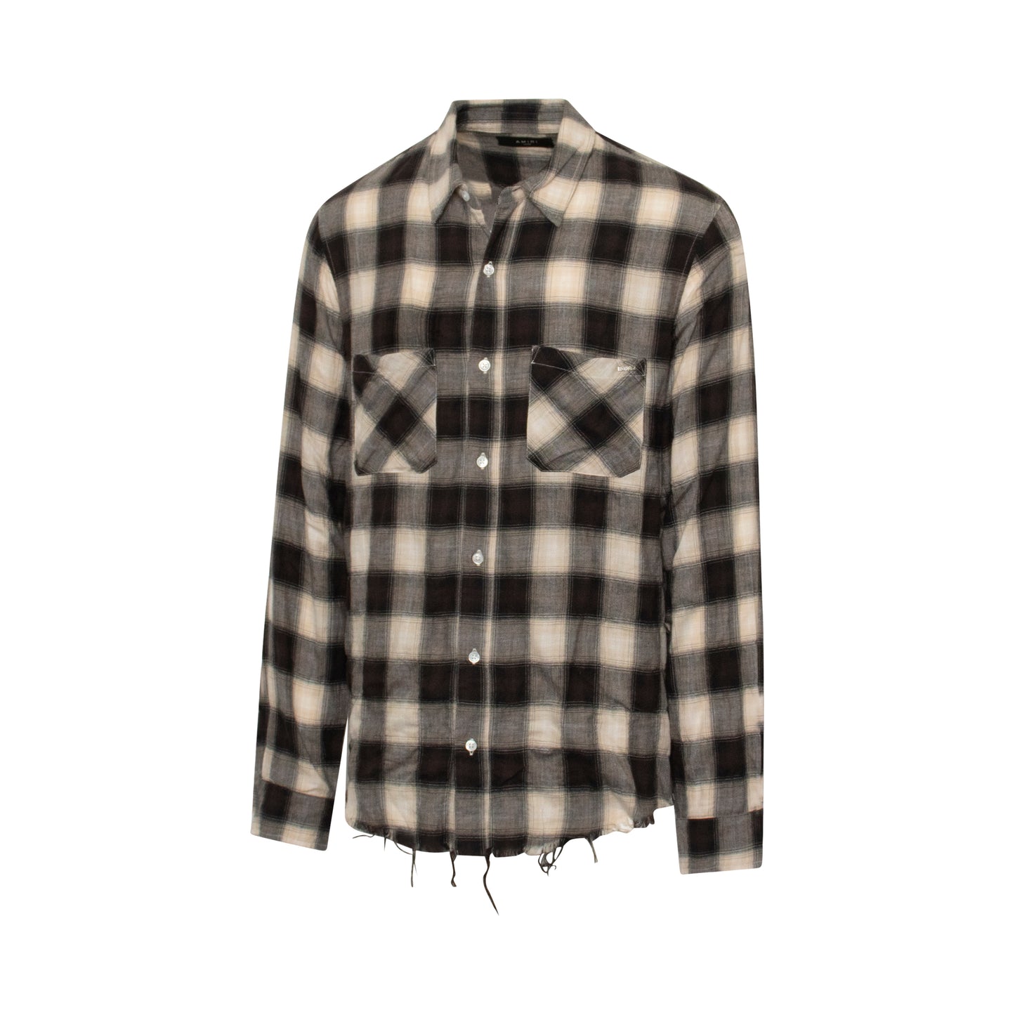 Sunfaded Flannel Shirt in Black