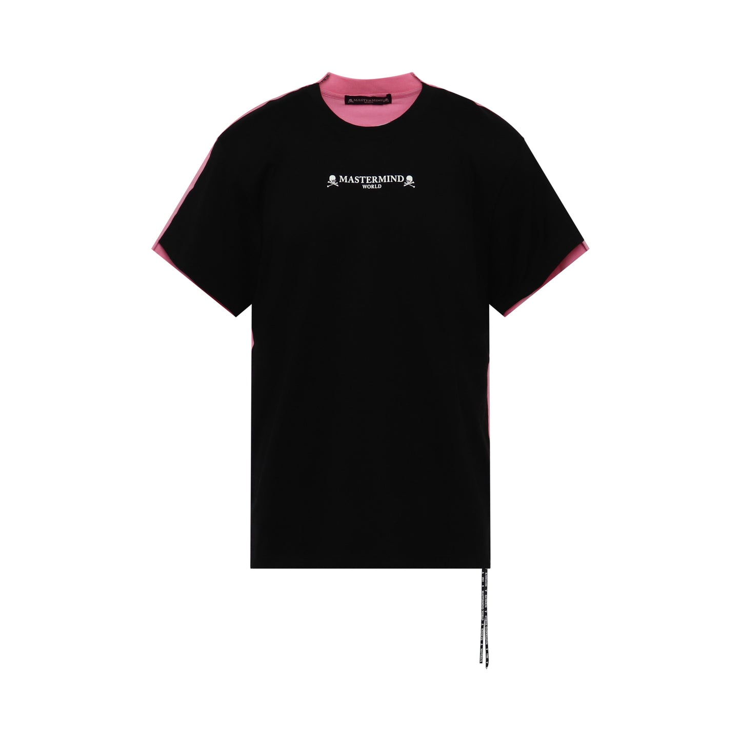 2 Colors Logo T-Shirt in Black/Pink